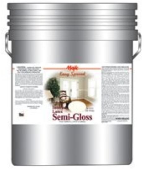 Majic 8-1310-5 Interior Latex Paint Semi-Gloss, 5 Gallon, Off White