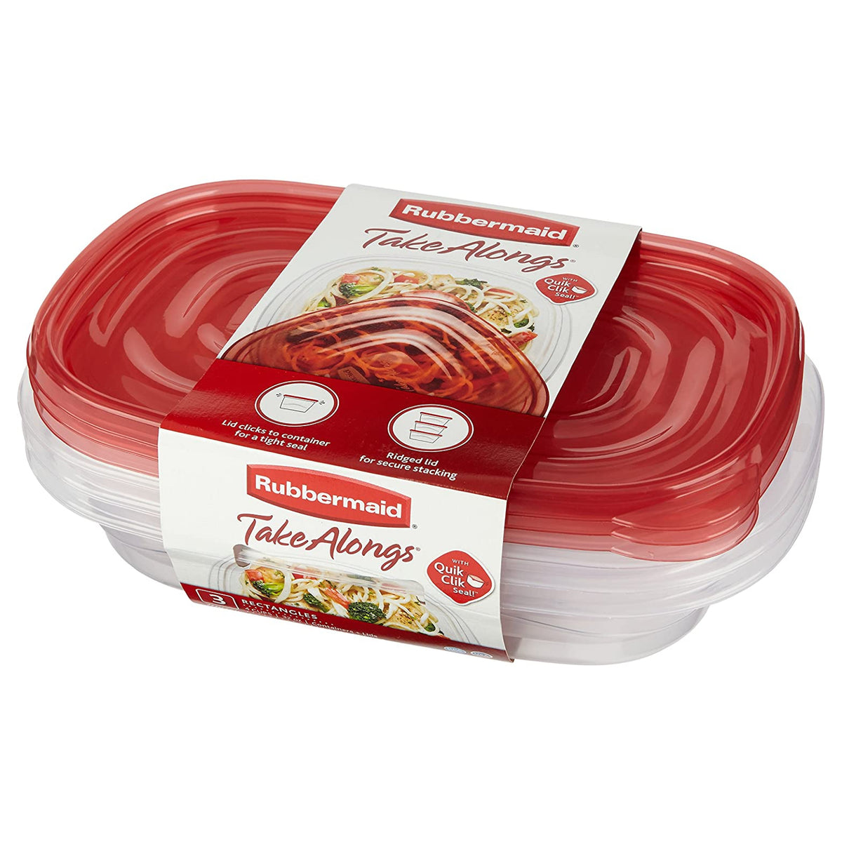 Rubbermaid TakeAlongs 4 C. Clear Rectangle Food Storage Container