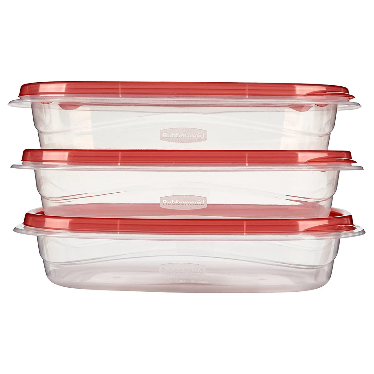 Rubbermaid Red TakeAlongs Large Rectangle Containers, 2-Pack