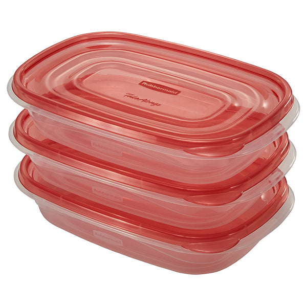 Rubbermaid 7F55RETCHIL TakeAlongs Food Storage Rectangle Containers, 4 Cup Capacity