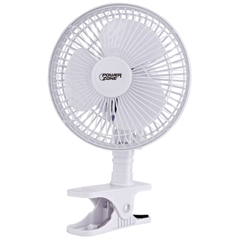 PowerZone F-0645 Clip-On Portable Electric Fan, 6"