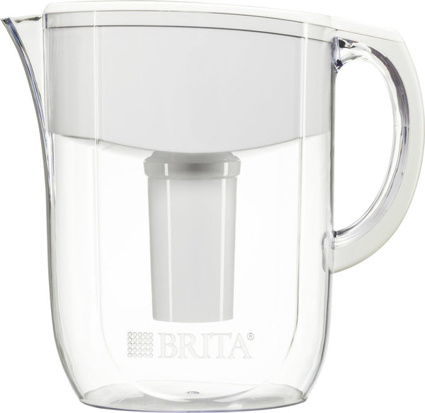 Brita 35509 Everyday Water Filter Pitcher, Clear/White, 10-Cup Capacity