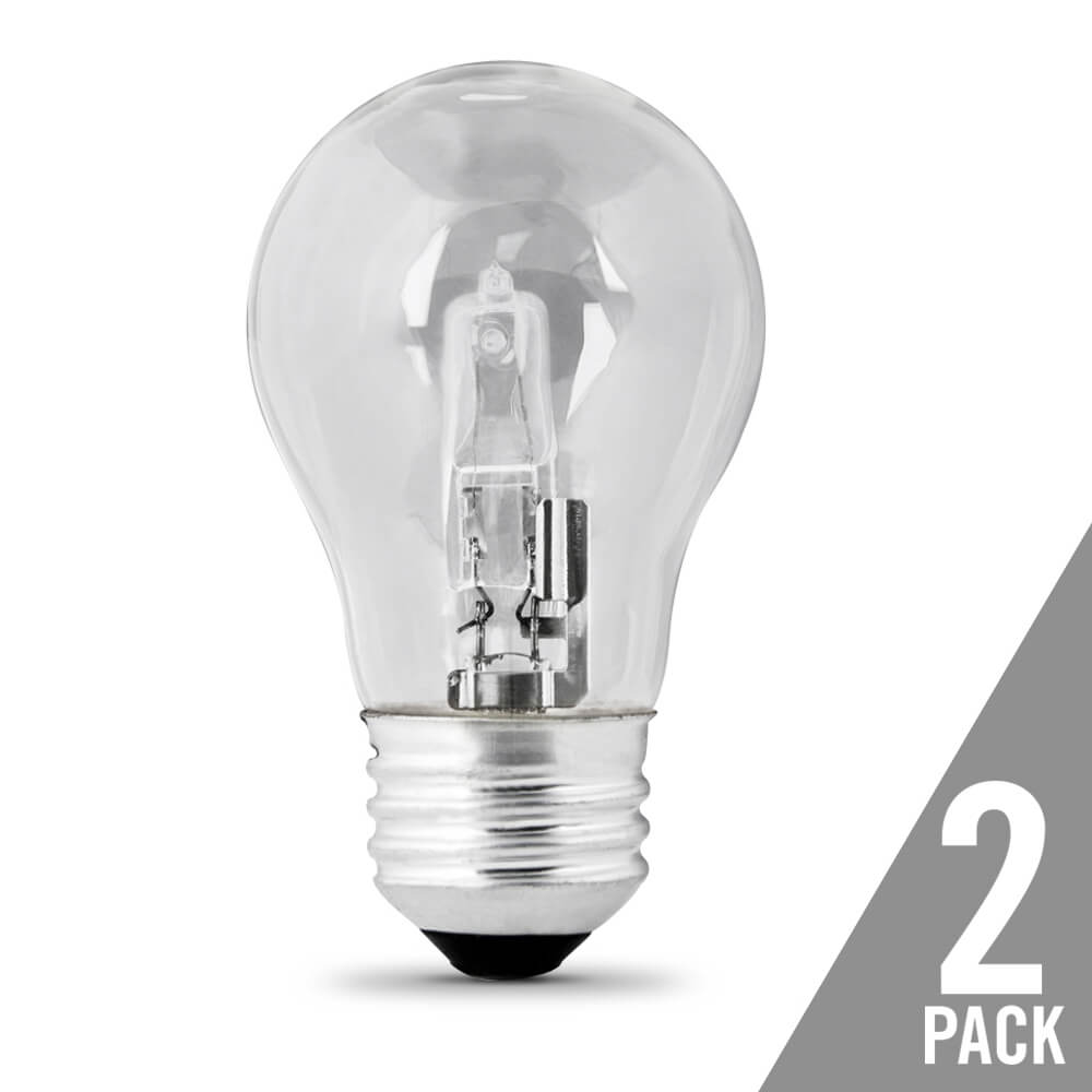 Feit Electric BPQ40A15/CL/2 Energy Saver A15 Halogen Fan Bulb, 40W, 2-Count