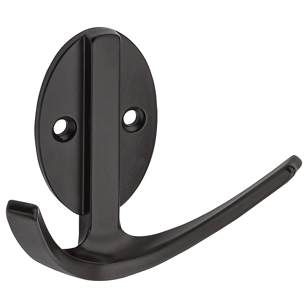 National Hardware Oil Rubbed Bronze Modern Double Robe Hook - 3 in