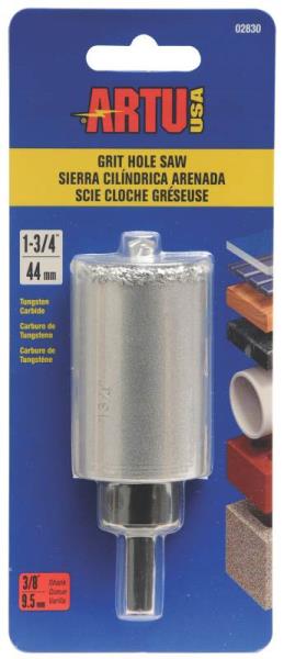 Artu 02830 Tungsten Carbide Abrasive Hole Saw, 3/8" x 1-3/4"