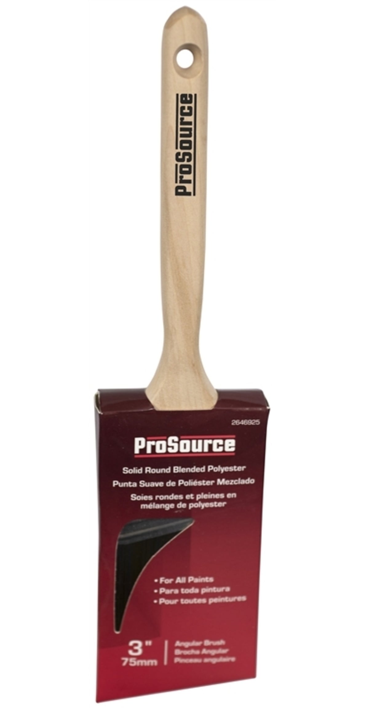 Prosource OR 21601 0300 Angular Sash Paint Brush, 3"