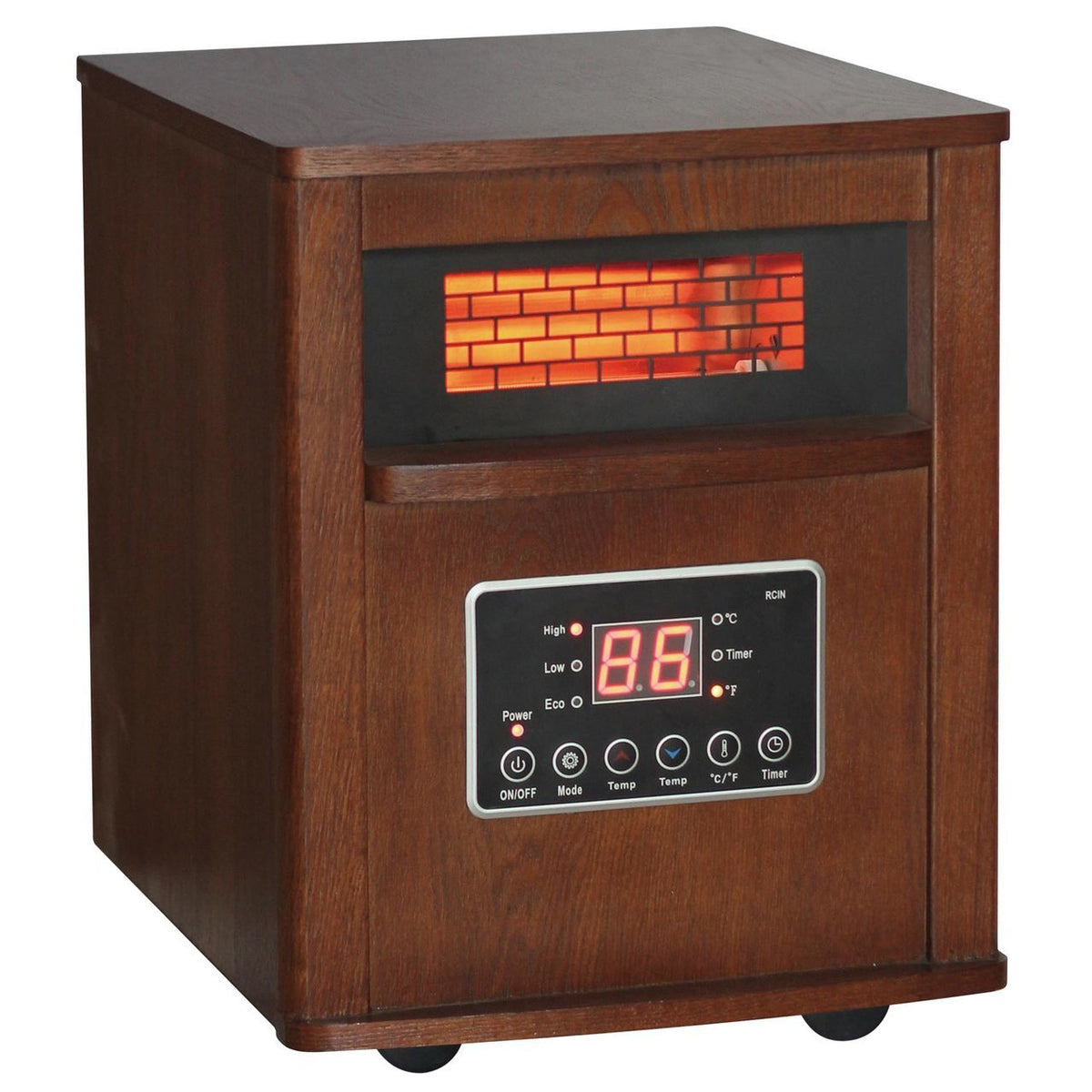 Comfort Glow QEH1410 Infrared Quartz Heater, 1500 Watts, Oak Finish
