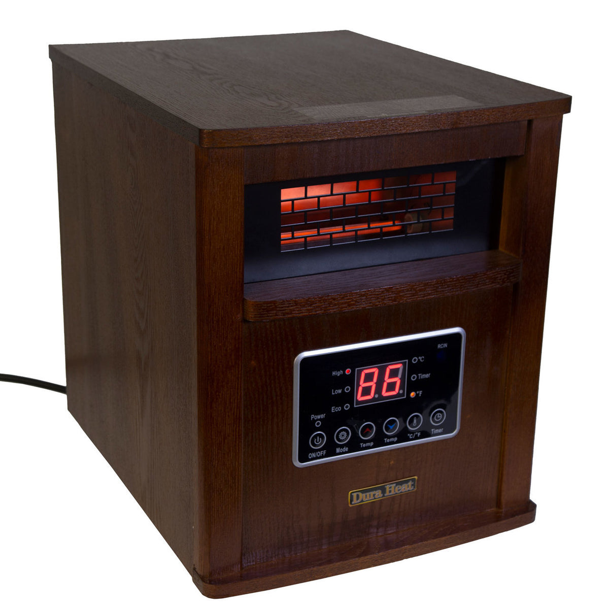 Comfort Glow QEH1410 Infrared Quartz Heater, 1500 Watts, Oak Finish