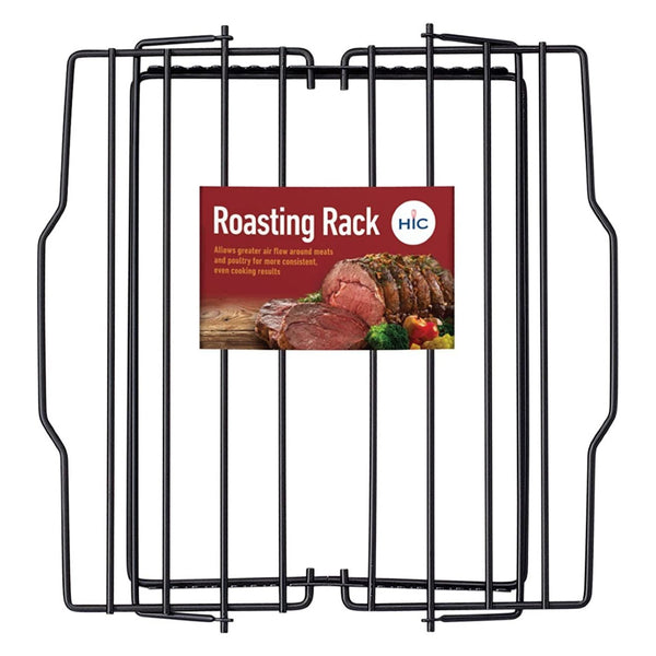 HIC 43183 Adjustable Roasting Rack, Nonstick, 10" x 9-1/4"
