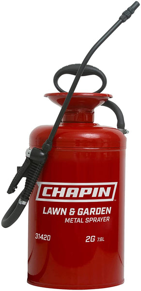 Chapin 31420 Lawn & Garden Series Tri-Poxy Steel Sprayer, 2-Gallon Tank