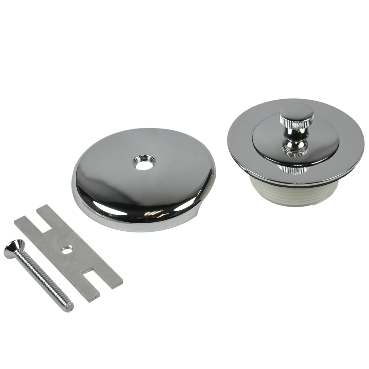 Danco 88966 Universal Lift & Turn Tub Drain Trim Kit with Overflow, Chrome