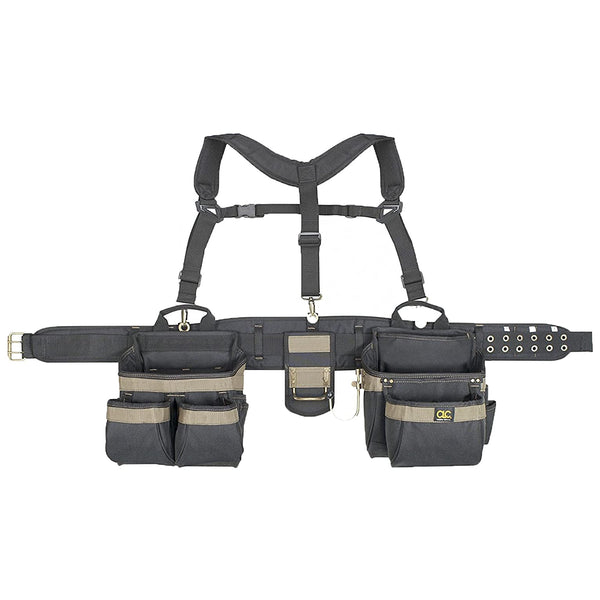 CLC 6714 Framer's 5-Piece Combo Rig Heavy Duty Polyester Tool Belt, 31-Pocket