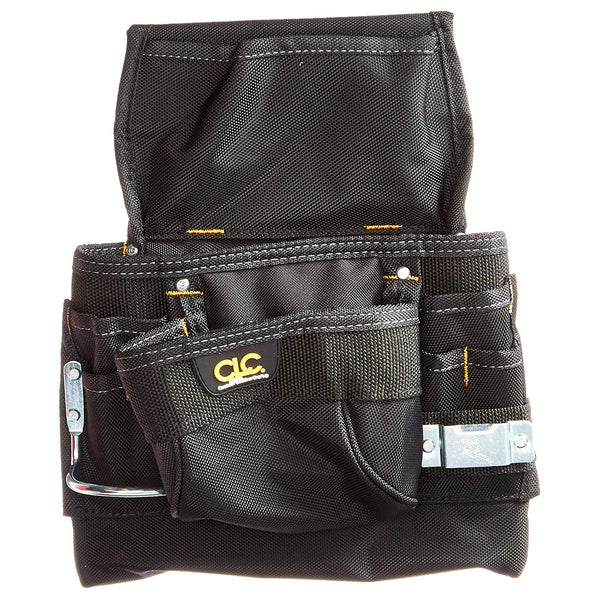 CLC 5833  Pro Framer Heavy-Duty Ballistic Fabric Nail & Tool Bag, 9 Pockets