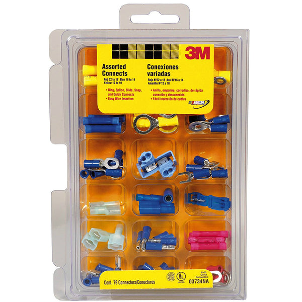 3M 3734 Electrical Connector Kit, Assorted, 79 -Piece