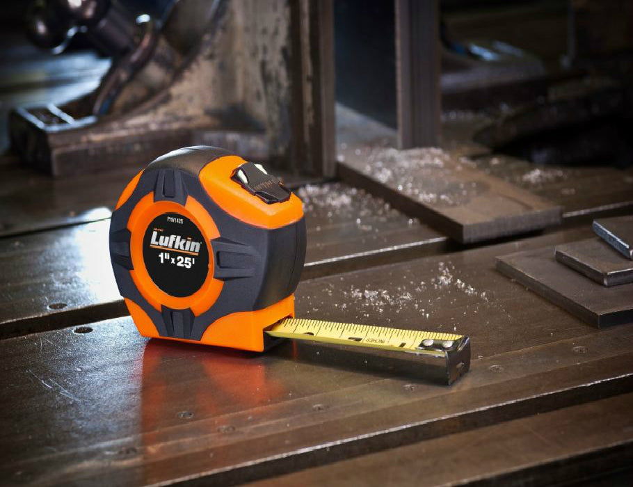 Lufkin PHV1425DN Engineer's Hi-Viz Orange Tape Measure, 1" x 25'