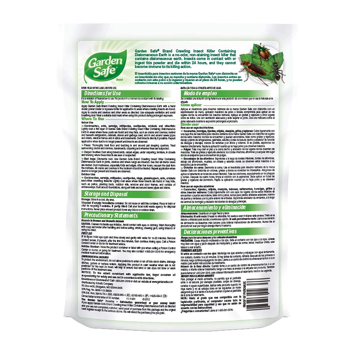 garden safe crawling insect killer with diatomaceous earth Garden Safe HG-93186 Crawling Insect Killer Containing Diatomaceous Ea – Toolbox Supply