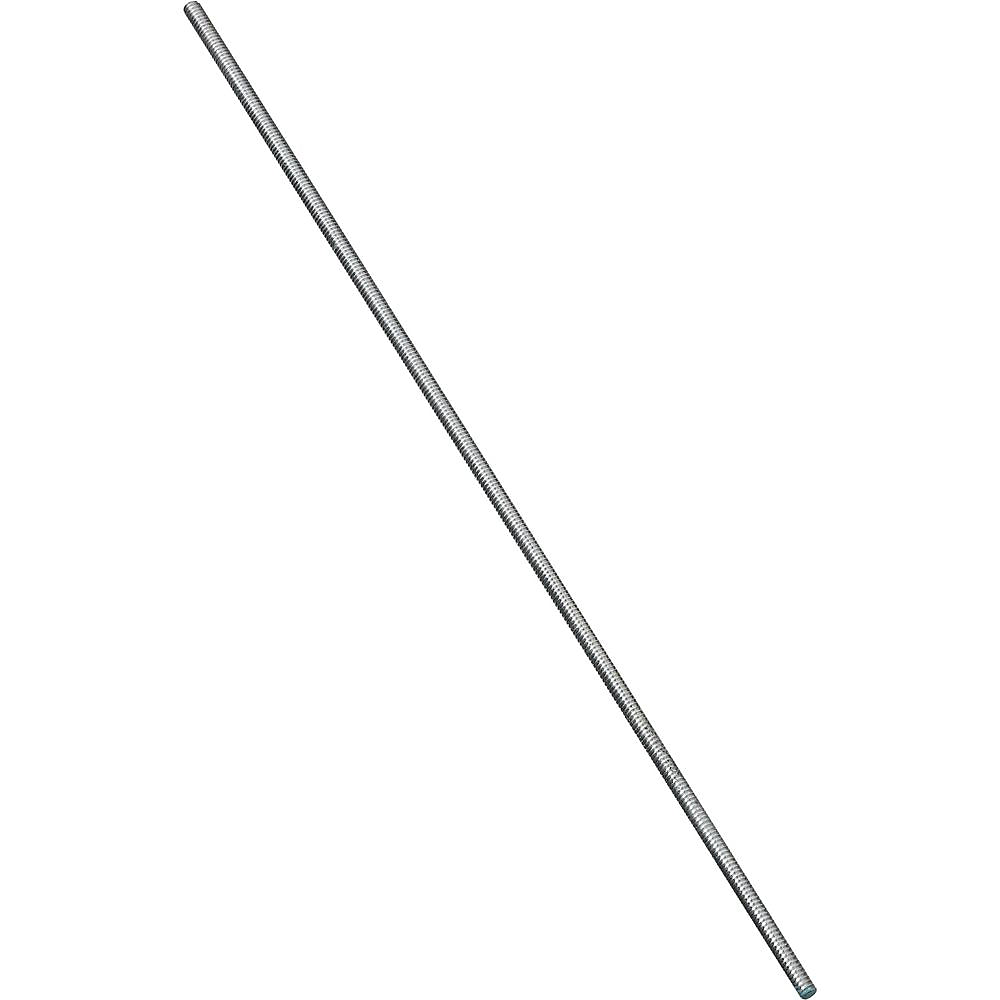 National Hardware 179408 Steel Coarse Threaded Rod, Zinc Plated, 10-24 x 24"