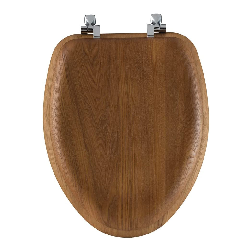 Bemis 19601CP378 Natural Reflections Elongated Wood Finish Toilet Seat, Natural Oak