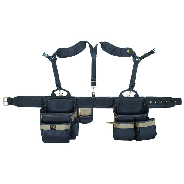 CLC 1614 Framer's 5-Piece Comfort-Lift Combo Rig Tool Belt, 20 Pockets, Fits 29"-46"