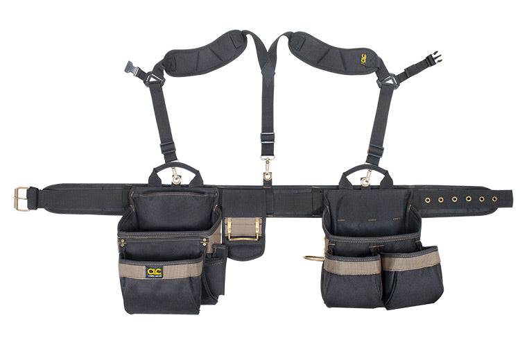 CLC 1614 Framer's 5-Piece Comfort-Lift Combo Rig Tool Belt, 20 Pockets, Fits 29"-46"