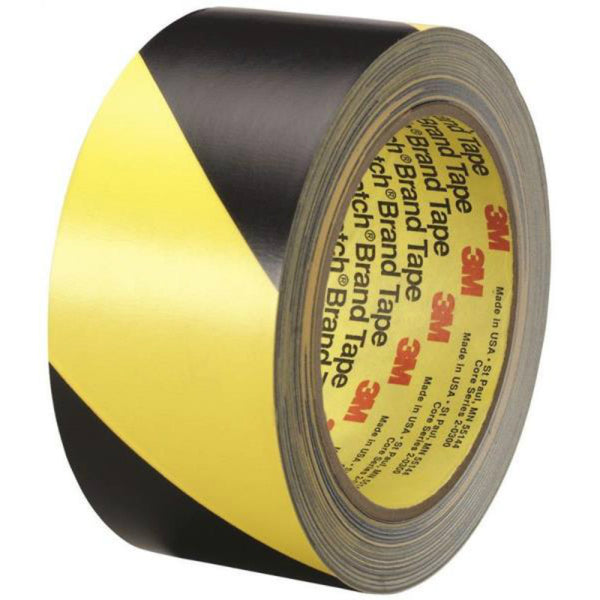 Scotch 5702 Safety Warning Stripe Tape, 2" x 36 Yard, Black/Yellow