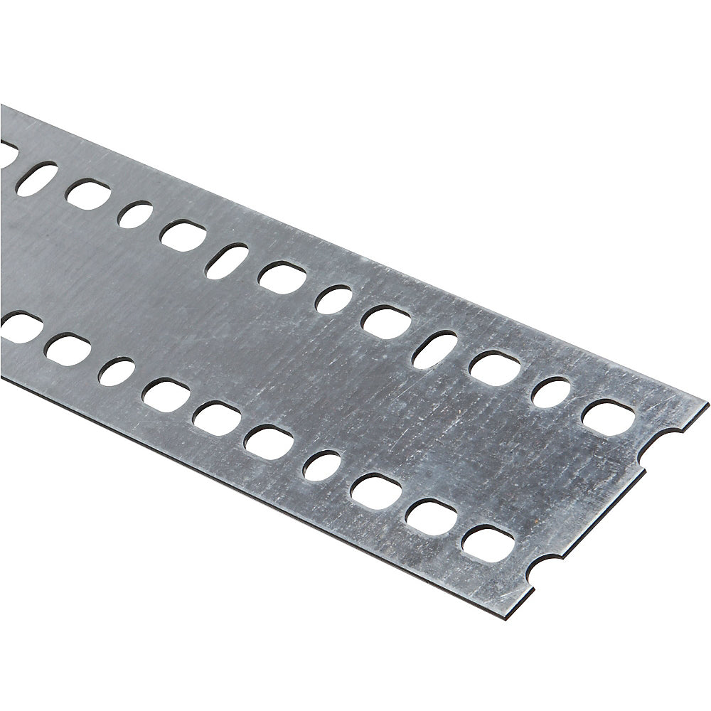 National Hardware 341206 Steel Slotted Flat Bar, Galvanized, 2-13/16" x 48"