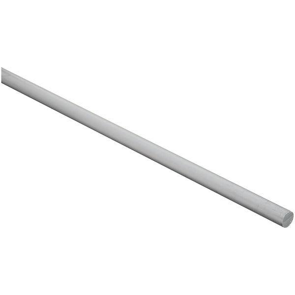 National Hardware 247502 Aluminum Round Rod, Mill Finish, 3/8" x 72"