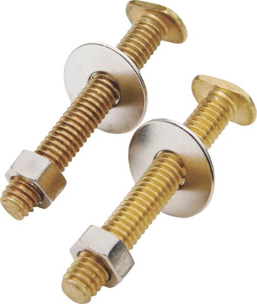 Worldwide Sourcing 8045 Brass Closet Bolts, 5/16" x 2-1/4"
