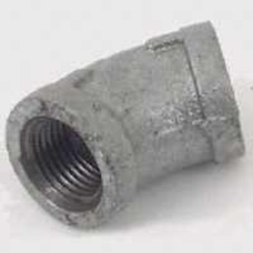 Worldwide Sourcing 4-2G 2" Galvanized Malleable Elbow- 45 Degree