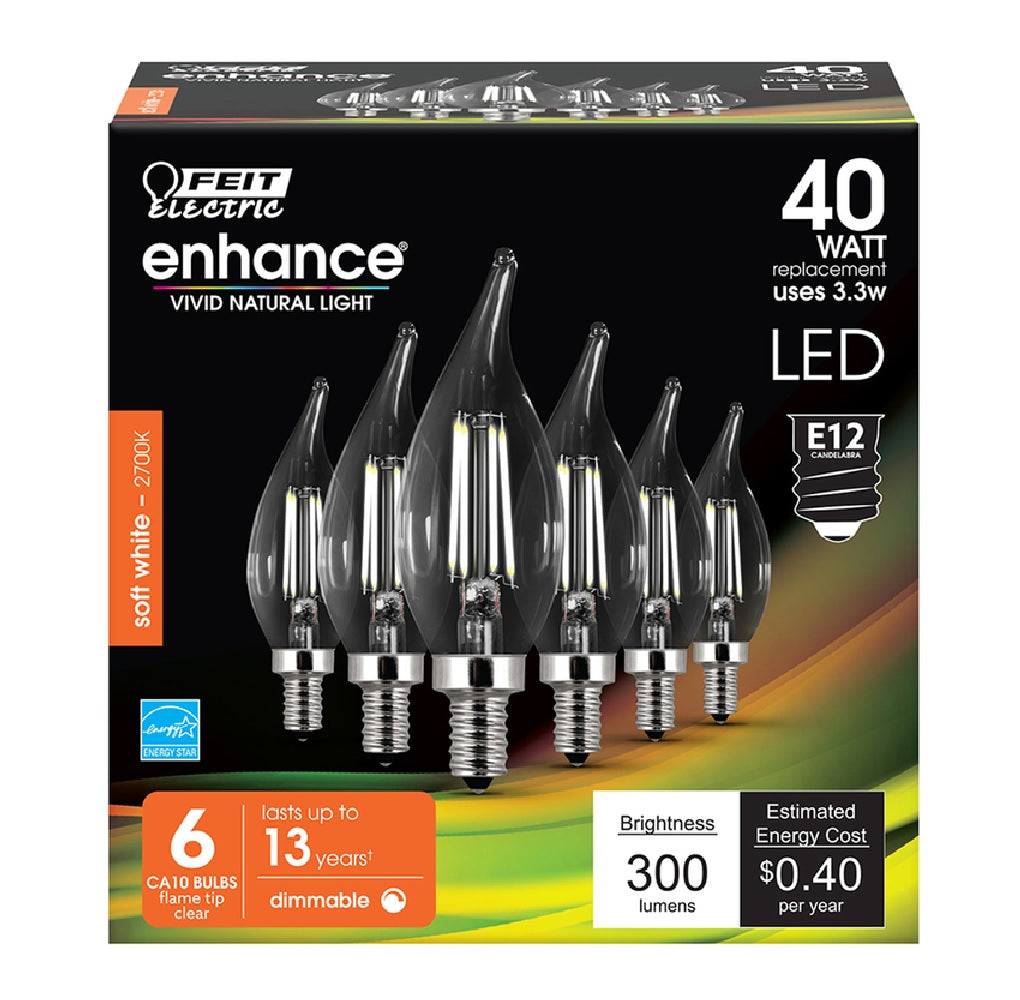 Feit Electric CFC40927CAFIL6 Enhance Dimmable Filament LED Bulb