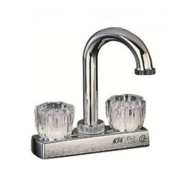 Topmost PF4205A 2-Handle Bar Sink Faucet, 4", Chrome