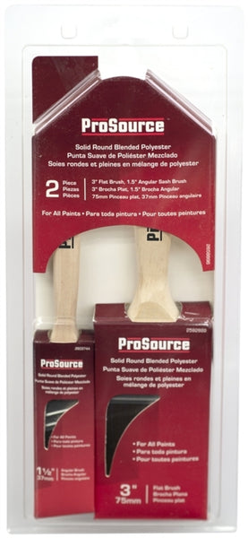 Prosource OR A 11602 S Round Solid Paint Brush, 2 Pieces