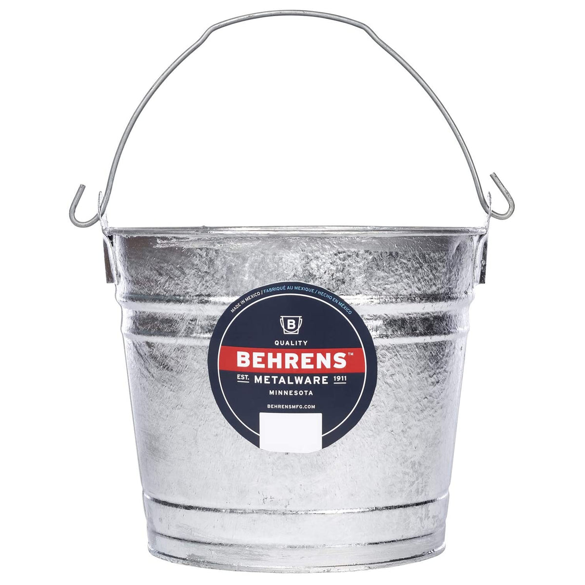 Behrens 1208 Hot-Dipped Steel Utility Pail, 8 Quart