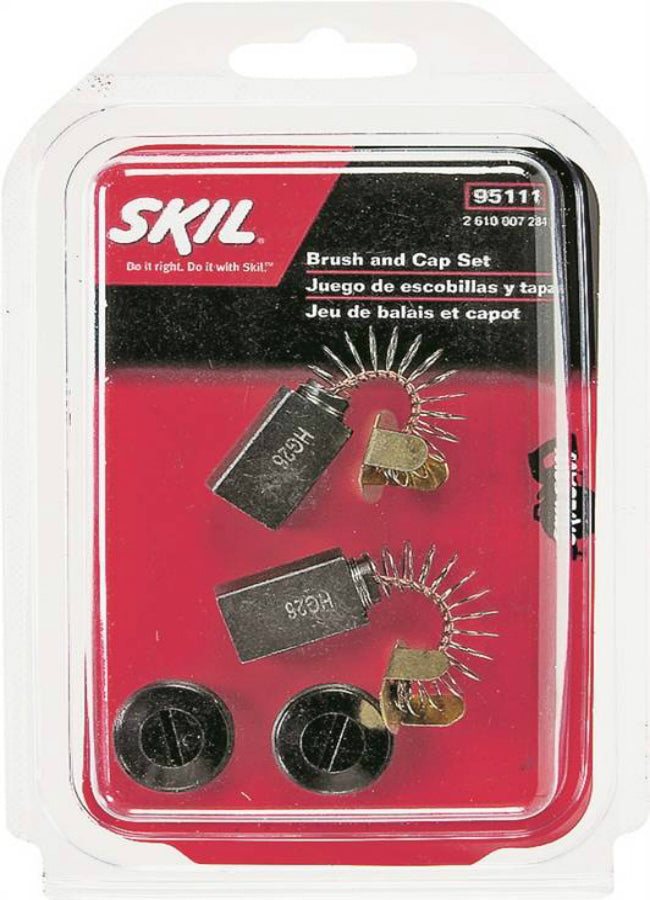 Skil 95111L Replacement Wormdrive Assembly Brush & Cap Set