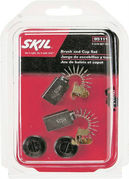 Skil 95111L Replacement Wormdrive Assembly Brush & Cap Set
