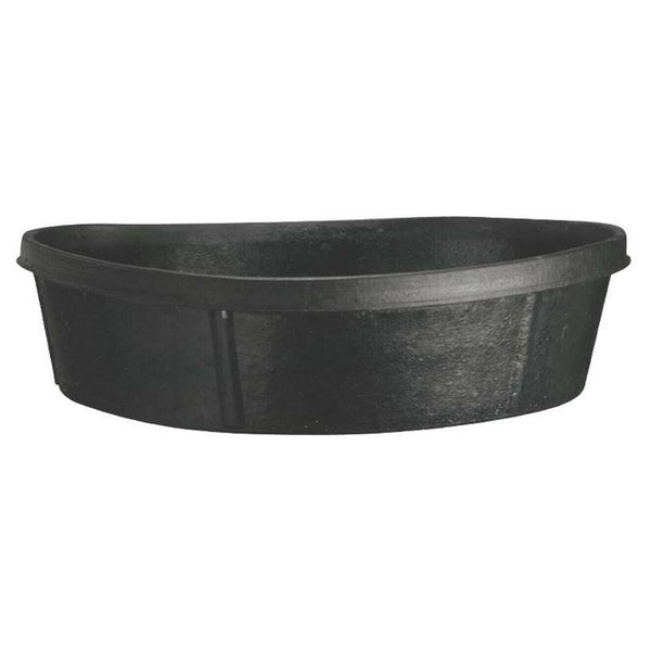 Fortex CR350 Rubber Feeder Pan, Black, 3 Gallon