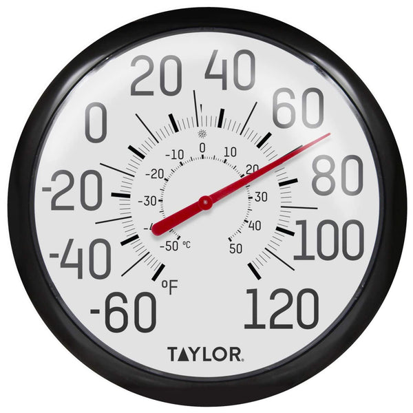 Taylor 6700 Big & Bold Dial Outdoor Thermometer, 13.25" Display