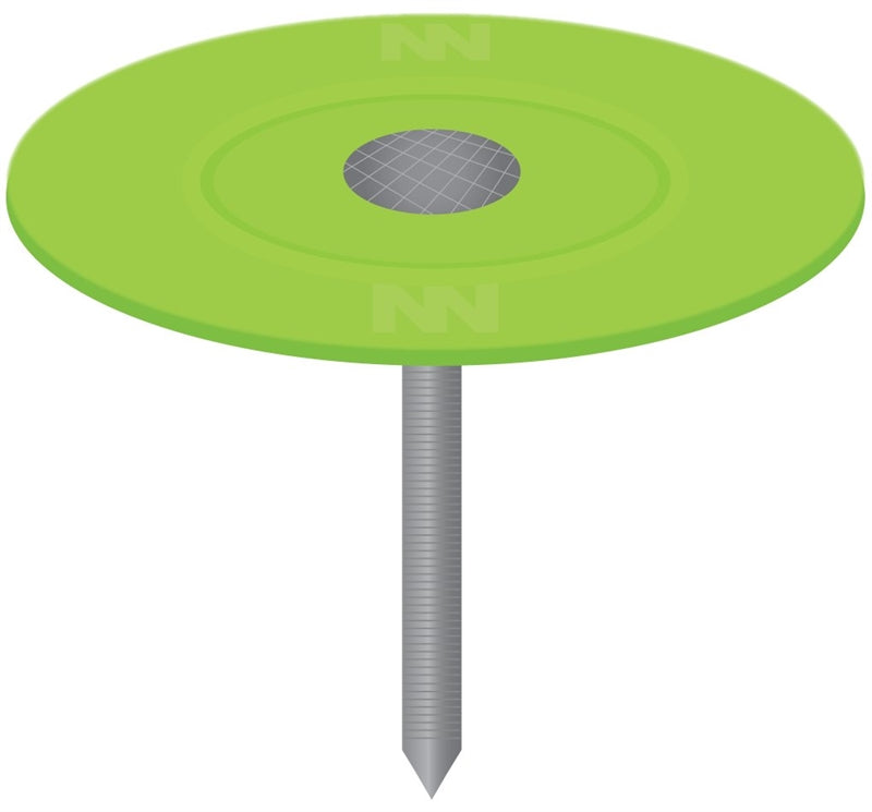 National Nail 0135155 Plastic-Top Cap Nails, 2-1/2", Pkg/100