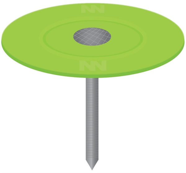 National Nail 0135155 Plastic-Top Cap Nails, 2-1/2", Pkg/100