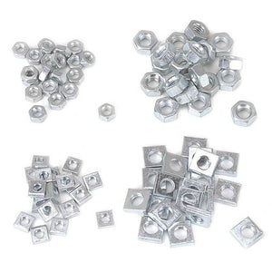 Mintcraft JL42001 Hex & Square Nut Sets, 80 Pc