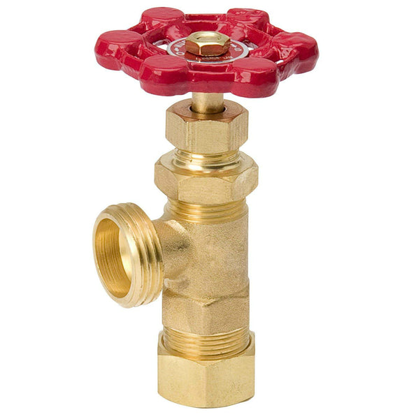 B & K 102-033 Boiler Drain Valve, Brass 5/8"