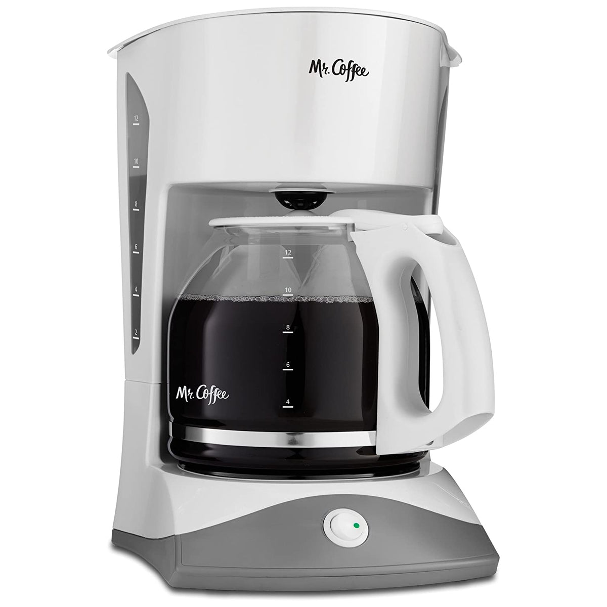Mr. Coffee SK12-RB Classic Coffeemaker, 12-Cup, White