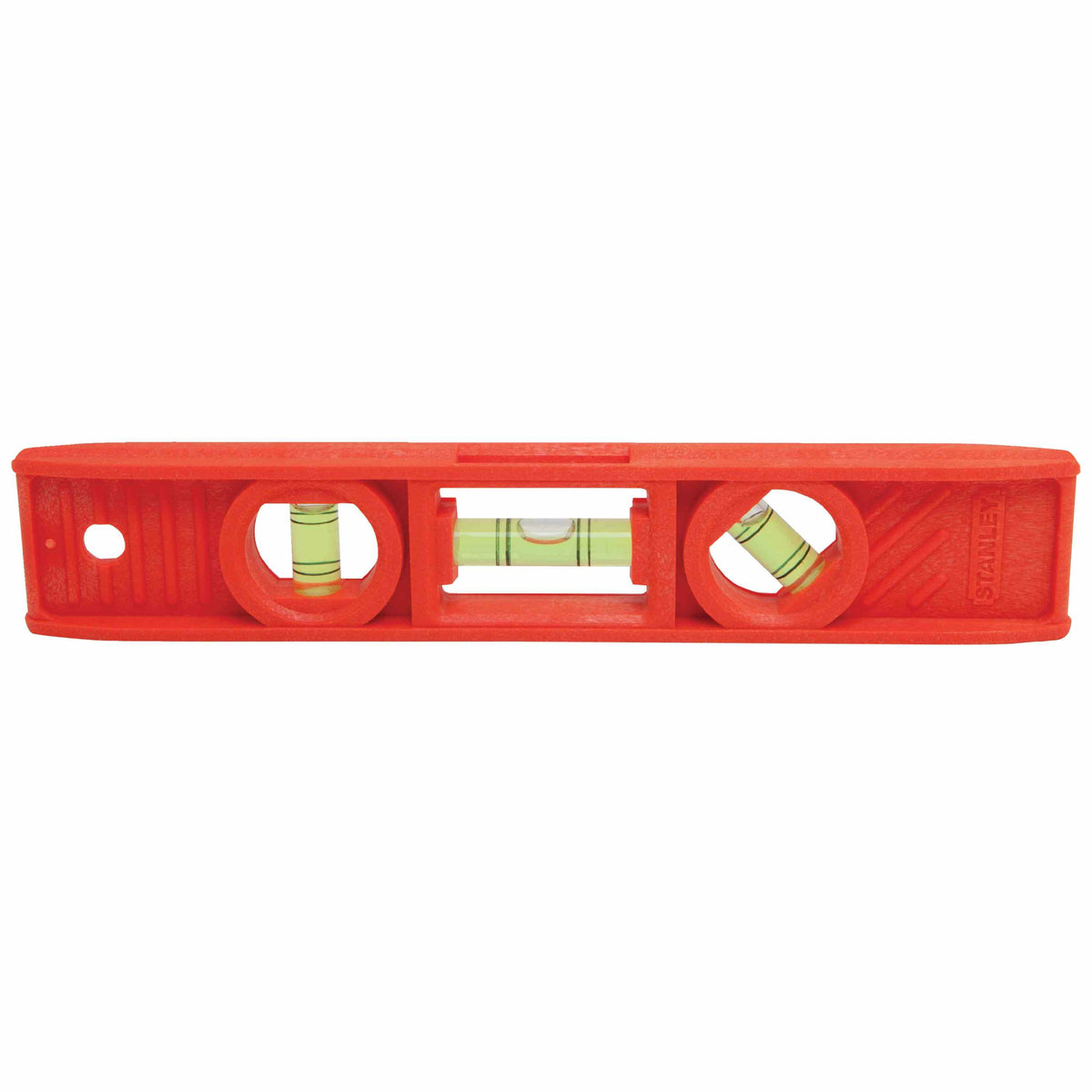 Stanley 42-294 High-Visibility Torpedo Level, 3-Vial, 1-Hang Hole, 8", Orange