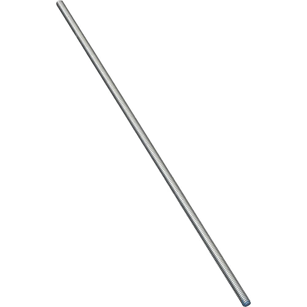 National Hardware 179580 Steel Coarse Threaded Rod, Zinc Plated, 1/4-20 x 72"