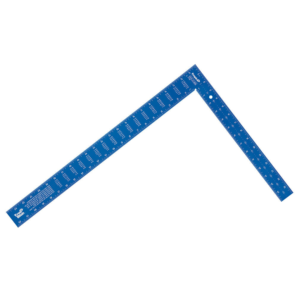 Empire 1190 TRUE BLUE Laser Etched Framing Square, 16" x 24", Anodized Aluminum