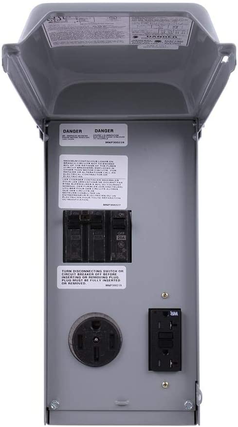 GE GE1LU502SS Unmetered RV Outlet Box, 70 Amp, 120/240 Volt – Toolbox Supply