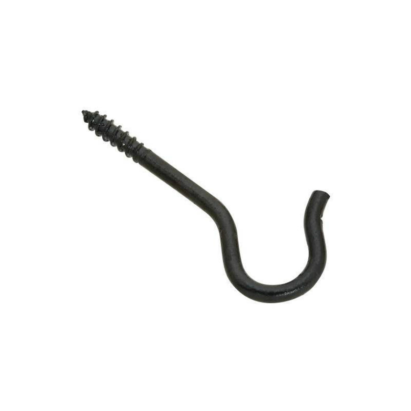 National Hardware 274-944 Ceiling Hooks, Black, 2-1/2", 3-Count