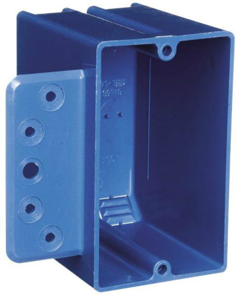 Carlon B118B-UPC Pvc Switch Box, 1 Gang, 3/8" To 5/8"