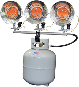 Mr Heater F242915 Propane Gas Triple Burner Tank Top Heater, 45000 BTU, MH45T
