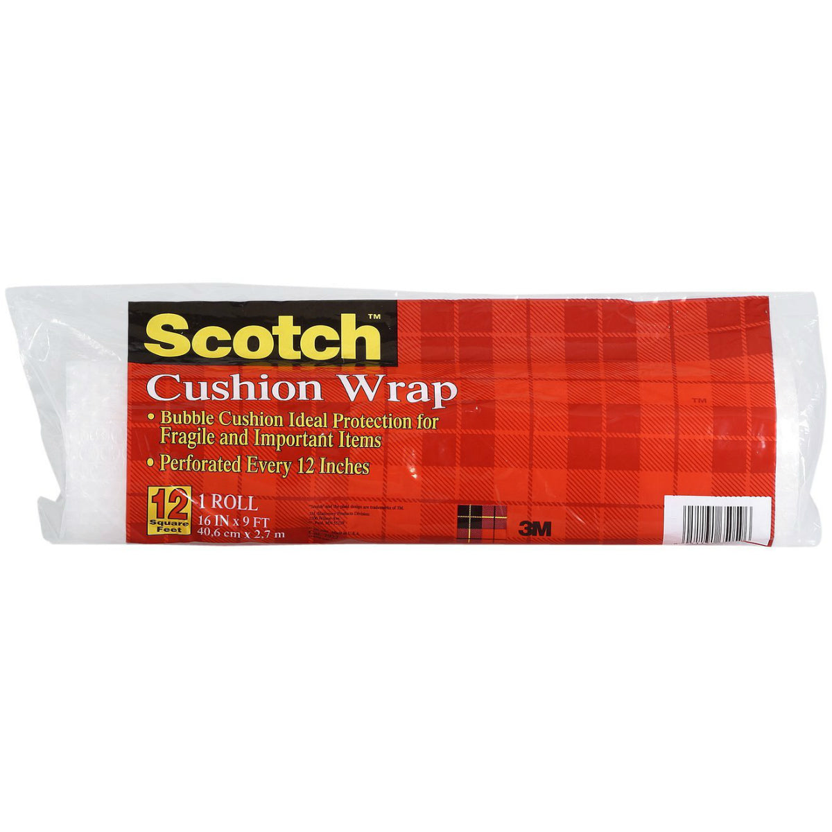 Scotch 7922 Cushion Wrap, 9' x 16", Clear